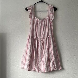 Striped Pink and White Sundress